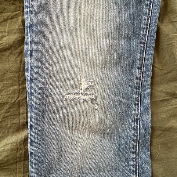 Madewell the dean easy Distressed Blue Straight Jeans - Picture 7 of 8